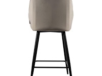 4x design barkruk beige velvet - afbeelding 5 van  5