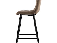 4x design barkruk bruin velvet - afbeelding 3 van  5