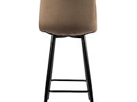 4x design barkruk bruin velvet - afbeelding 4 van  5