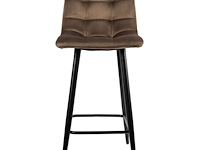 4x design barkruk bruin velvet - afbeelding 2 van  5