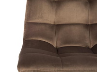 4x design barkruk bruin velvet - afbeelding 5 van  5