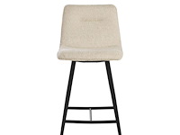 4x design barkruk ecru stof - afbeelding 1 van  4