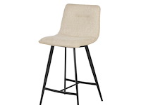 4x design barkruk ecru stof - afbeelding 2 van  4