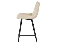 4x design barkruk ecru stof - afbeelding 3 van  4