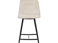 4x design barkruk ecru stof - afbeelding 1 van  7