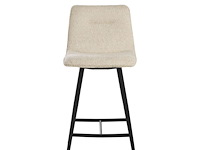 4x design barkruk ecru stof - afbeelding 1 van  4