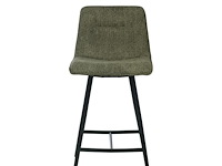 4x design barkruk groen stof - afbeelding 1 van  4