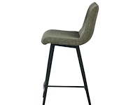 4x design barkruk groen stof - afbeelding 3 van  4