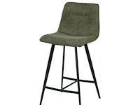 4x design barkruk groen stof - afbeelding 2 van  4