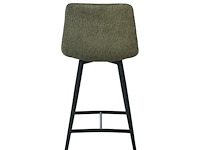 4x design barkruk groen stof - afbeelding 4 van  4