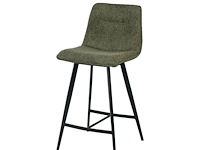 4x design barkruk groen stof - afbeelding 2 van  4