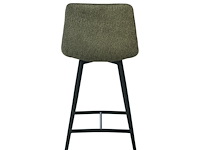 4x design barkruk groen stof - afbeelding 4 van  4