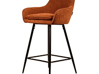 4x design barkruk oranje weave - afbeelding 1 van  4