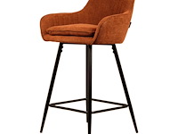 4x design barkruk oranje weave - afbeelding 1 van  4