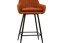 4x design barkruk oranje weave - afbeelding 4 van  4