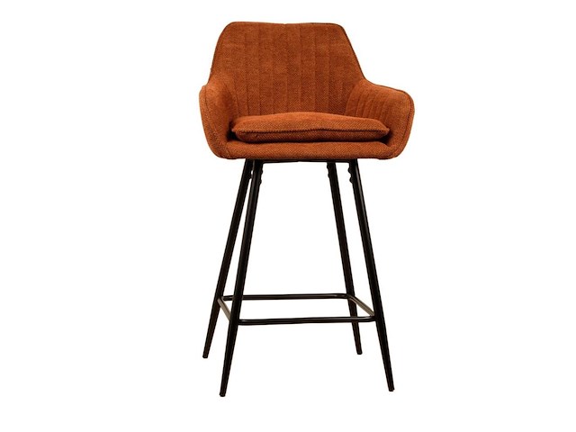 4x design barkruk oranje weave - afbeelding 4 van  4