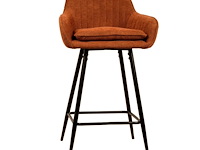 4x design barkruk oranje weave - afbeelding 4 van  4