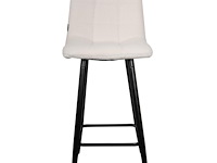 4x design barkruk wit boucle - afbeelding 2 van  4