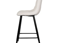 4x design barkruk wit boucle - afbeelding 3 van  4