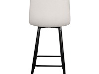 4x design barkruk wit boucle - afbeelding 4 van  4