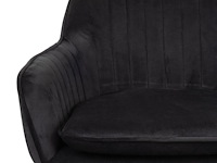 4x design barkruk zwart velvet - afbeelding 3 van  5