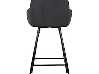 4x design barkruk zwart velvet - afbeelding 5 van  5