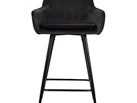 4x design barkruk zwart velvet - afbeelding 2 van  5