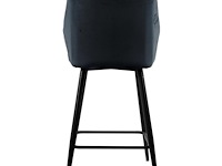 4x design barkruk zwart velvet - afbeelding 4 van  4