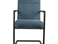 4x design eetkamerstoel blauw - afbeelding 2 van  5