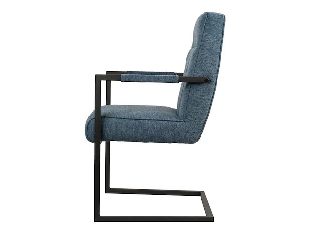 4x design eetkamerstoel blauw - afbeelding 4 van  5