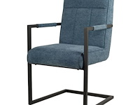 4x design eetkamerstoel blauw - afbeelding 1 van  5