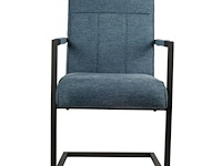 4x design eetkamerstoel blauw - afbeelding 2 van  5