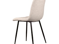 4x design eetkamerstoelen ecru - afbeelding 4 van  4