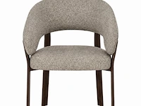 4x design eetkamerstoelen walnut - afbeelding 2 van  6