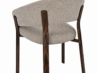 4x design eetkamerstoelen walnut - afbeelding 4 van  6