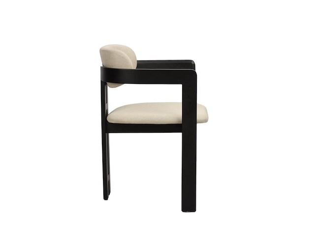 4x design eetkamerstoelen zwart - afbeelding 3 van  5