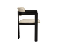 4x design eetkamerstoelen zwart - afbeelding 3 van  5