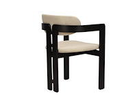 4x design eetkamerstoelen zwart - afbeelding 5 van  5