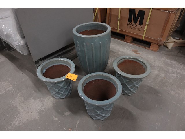 4x diverse bloempot - afbeelding 2 van  2