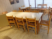 4x diverse houten tafel + 20x houten stoel - afbeelding 2 van  5