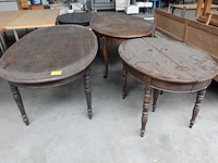 4x diverse houten tafel - afbeelding 1 van  6