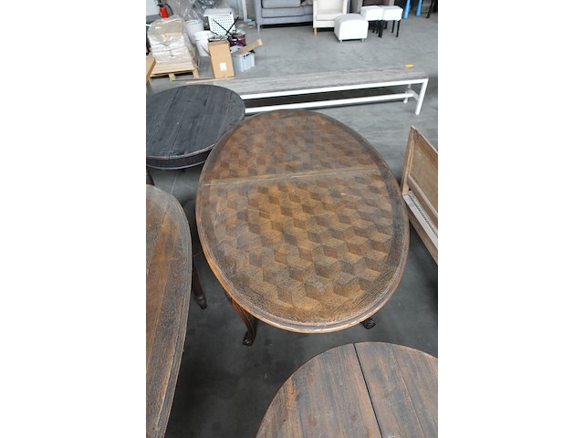 4x diverse houten tafel - afbeelding 4 van  6
