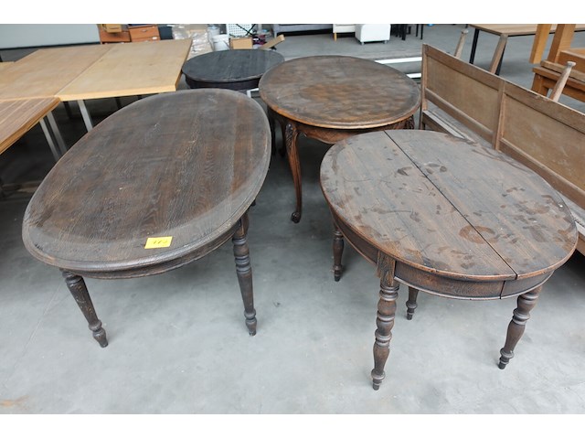 4x diverse houten tafel - afbeelding 6 van  6