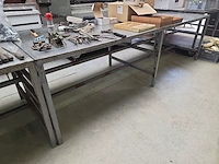 (4x) diverse metalen werktafels nn ;v: - afbeelding 2 van  4