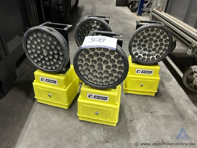 4x draagbare led-schijnwerper arisco. werking niet gekend. - afbeelding 1 van  2