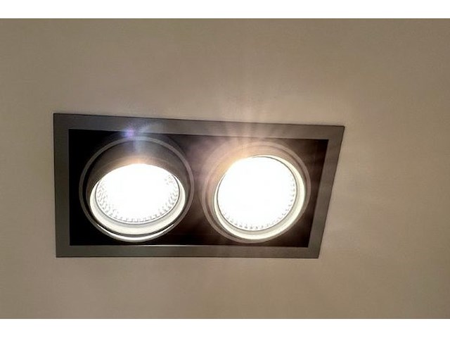 4x dubbelde inbouwspot - afbeelding 2 van  2