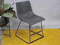 4x eetkamerstoel york grey pu - afbeelding 1 van  5