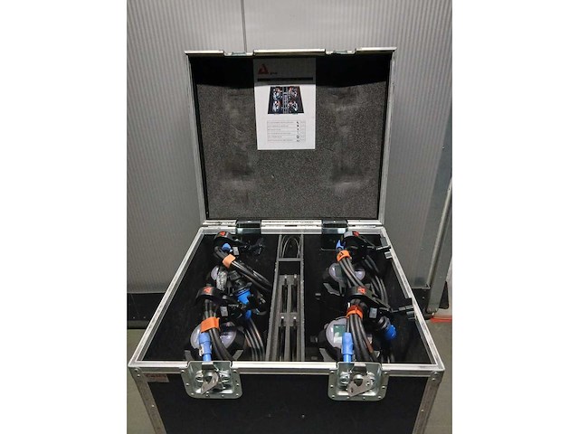 4x etc s4 led / series2 daylight / black 19° incl flightcase - afbeelding 3 van  3