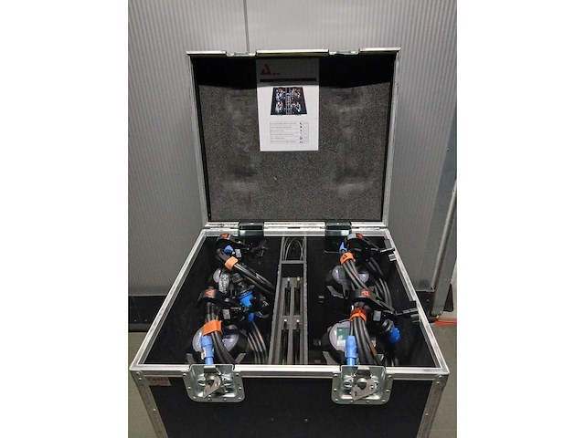 4x etc s4 led / series2 daylight / black 19° incl flightcase - afbeelding 2 van  3