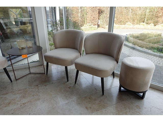 4x fauteuil & tafel - afbeelding 1 van  2